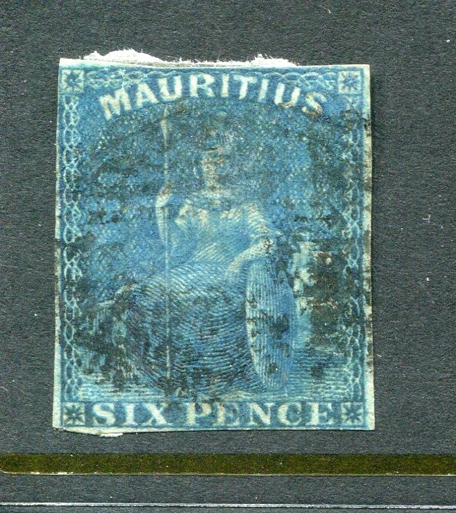 Mauritius #18 Britannia 6 P. [Used]