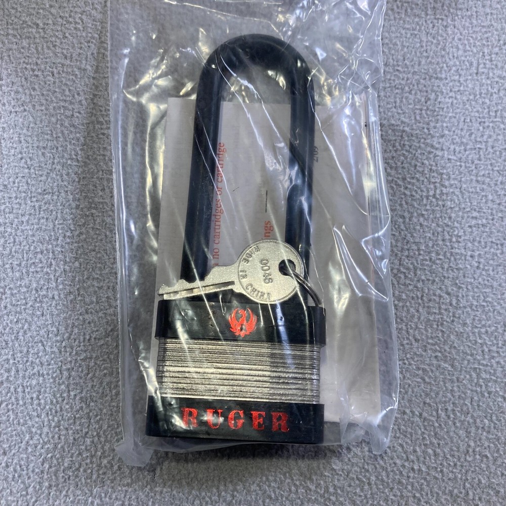 New Ruger Padlock Firearm Lock Two Keys
