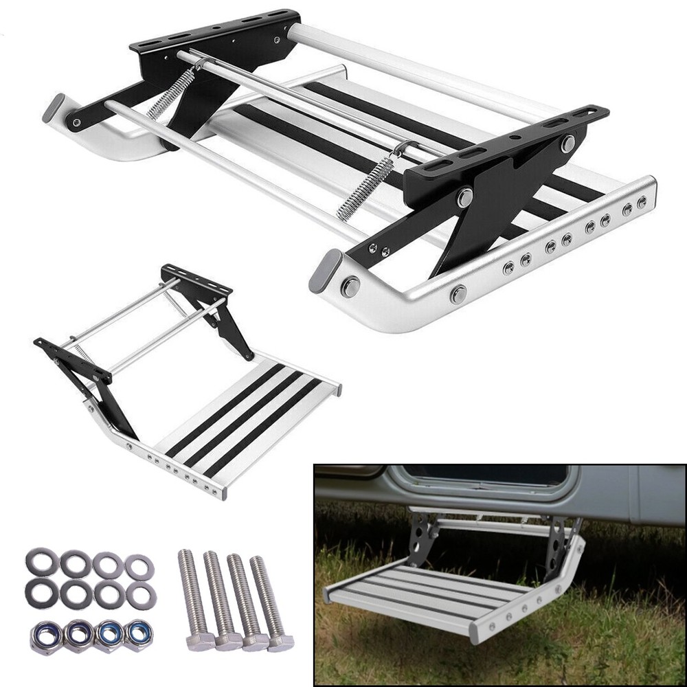 Pull Out Retractable One Step RV Camper Van Platform Steps Stair Manual RV Step