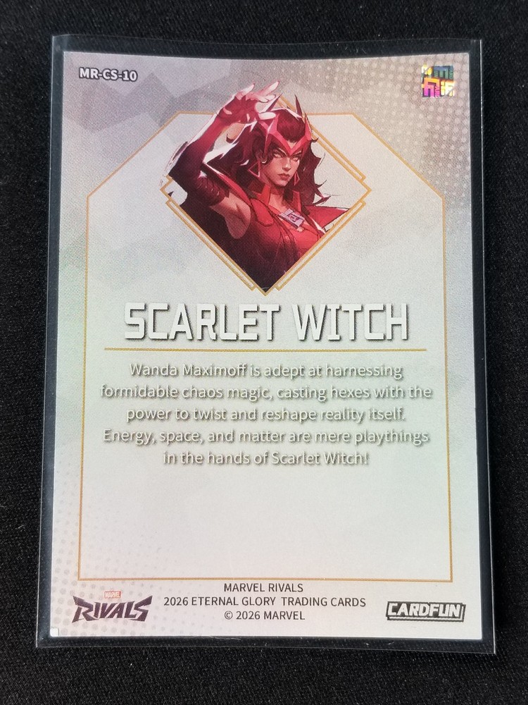 2026 Cardfun Marvel Rivals #MR-CS-10 Scarlet Witch Silver Refractor