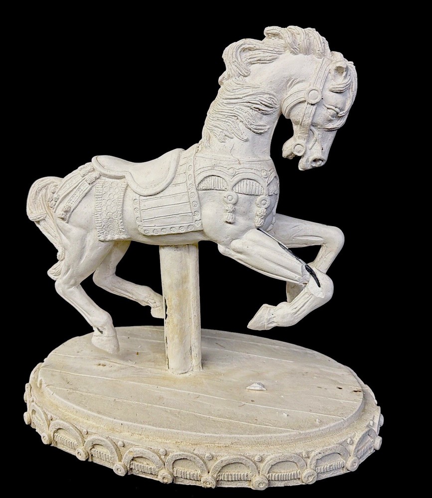 Plaster Bisque Carousel Horse - Unfinished ￼