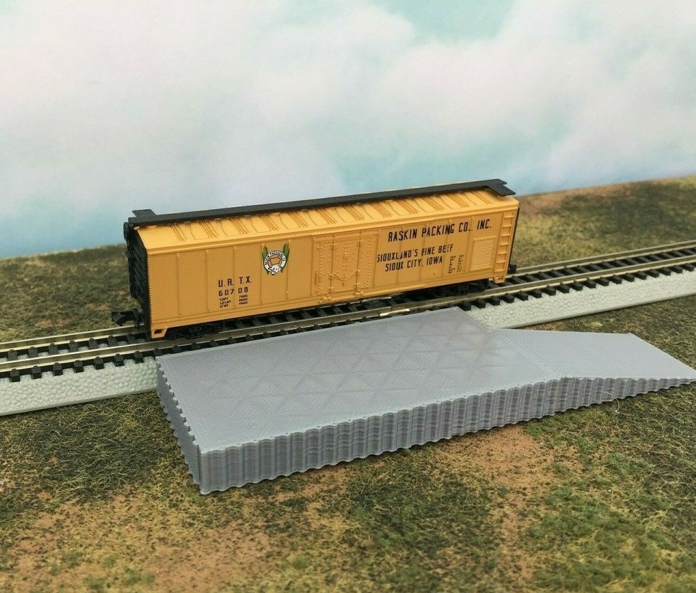Long Loading Platform Dock with Ramp - N Scale 1:160 - No Assembly Required!