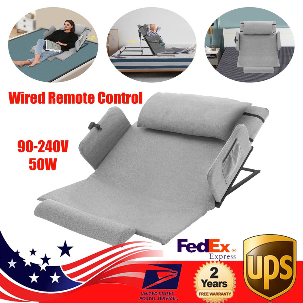 2-80° Electric Lifting Bed Backrest Adjustable Back Rest Bed Sitting Backrest