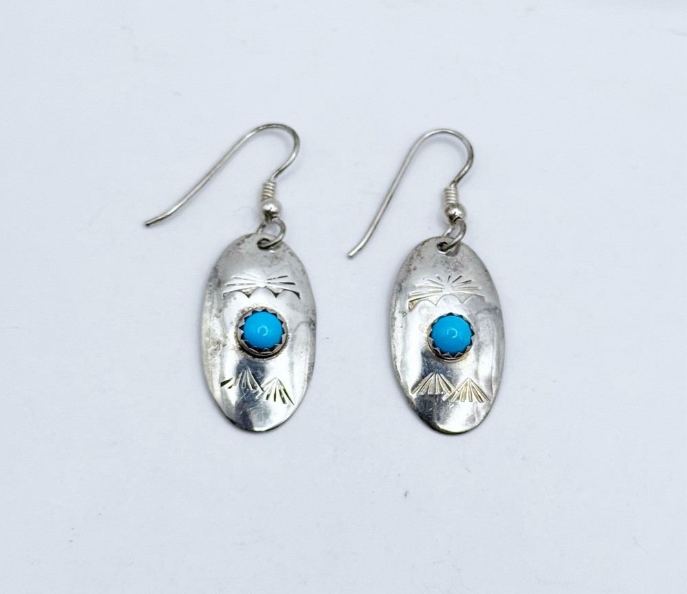 DP Laguna Turquoise Sterling Silver 925 Earrings