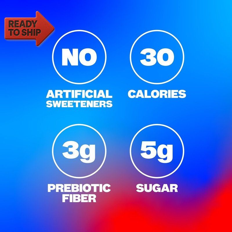 Prebiotic Cola Soda Pop, 12 Fl Oz, 8 Pack Cans