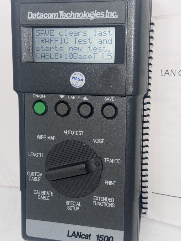 DATACOM TECHNOLOGIES LANcat 1500 INTERNET TESTING DEVICE ACTIVITY TESTER 52203