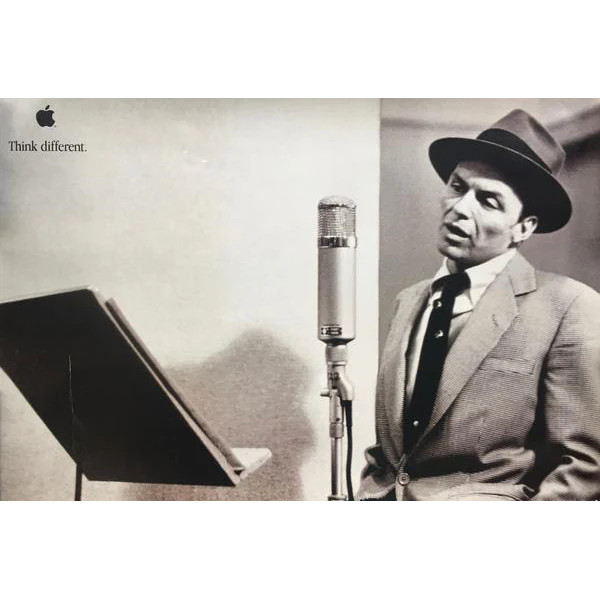 Apple "Think Different" Poster  Frank Sinatra 24x36 original