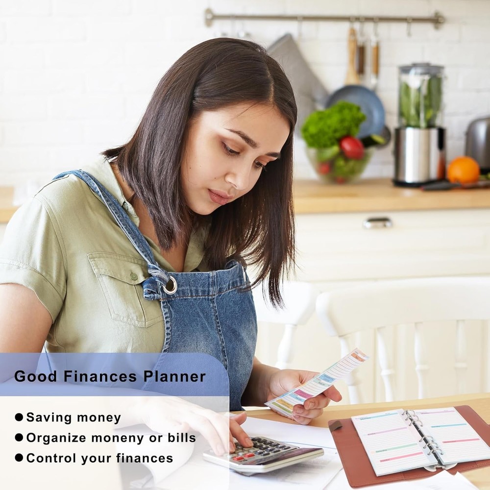 Toplive 3 Pack A6 Planner Refill Paper & Budget Sheets, 3 Pack, Colorful