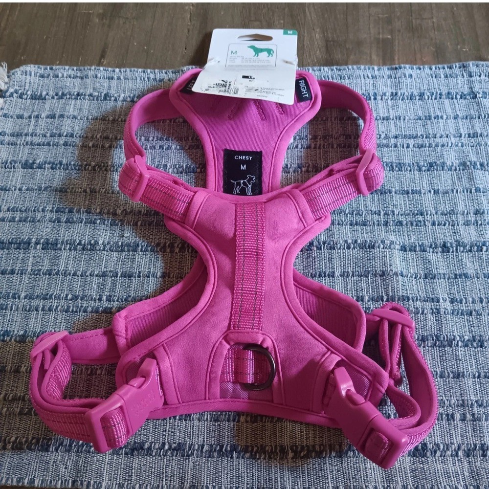 NWT Boots & Barkley Reflective Pink Medium Adjustable Dog Harness