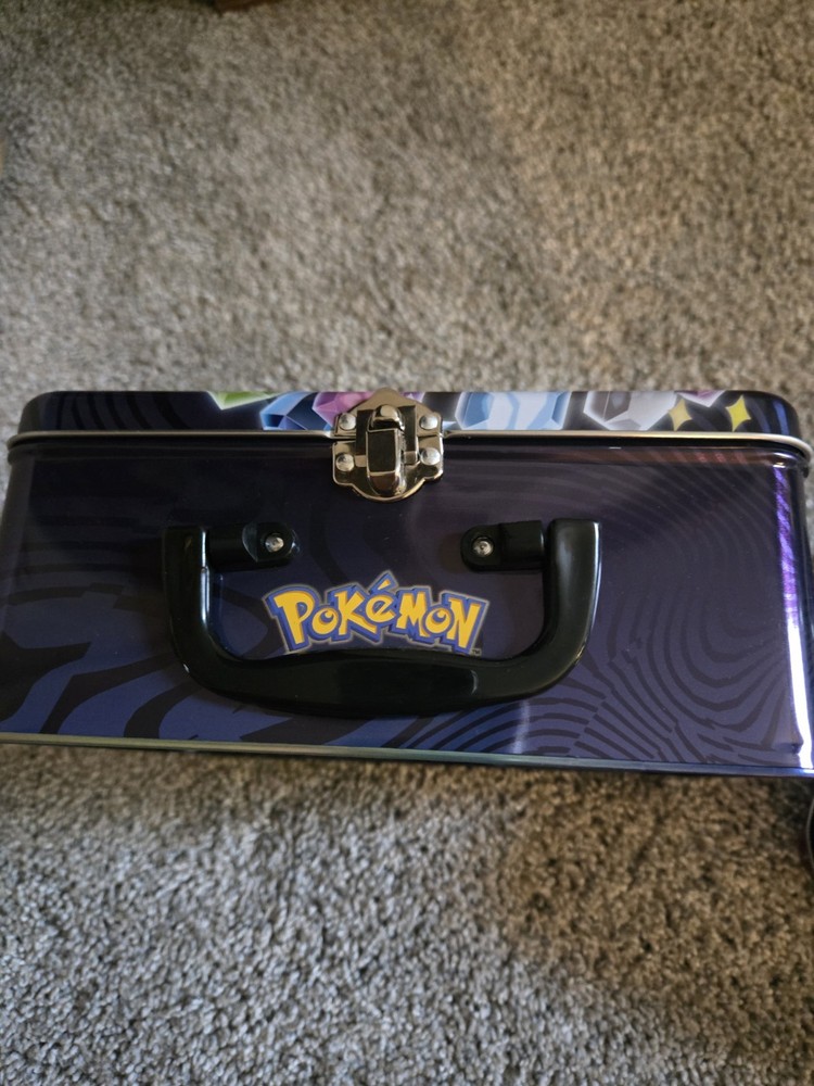 2 Poke'mon lunchbox tin empty slightly damaged