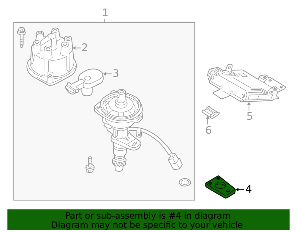 Genuine Nissan Distributor Bracket 22178-85E00