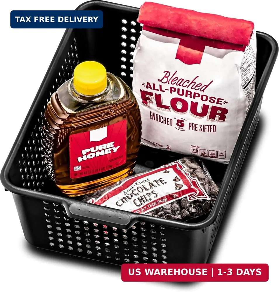 madesmart Medium Storage Basket, Granite
