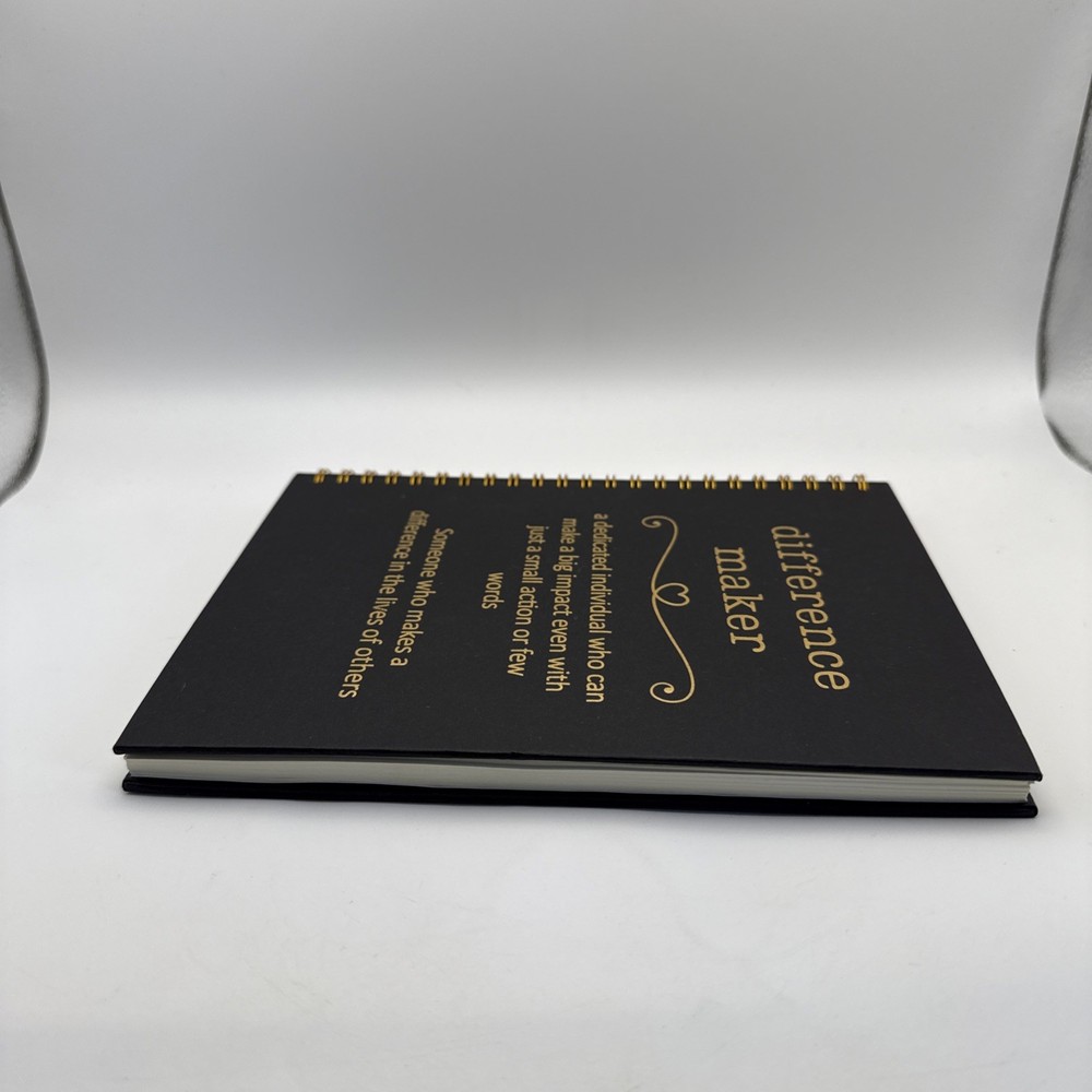 Difference Maker Spiral Bound Notebook/Journal/Drawing