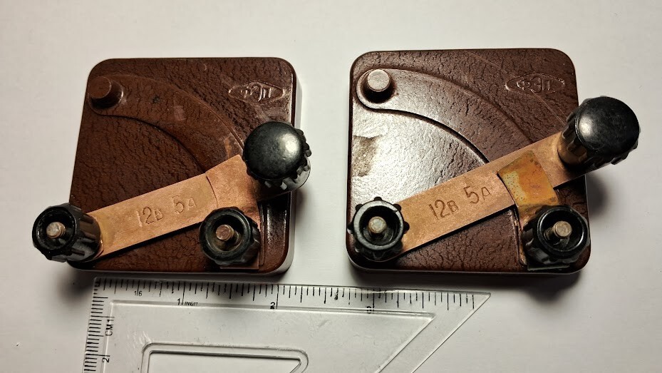 Vintage Soviet Switches Educational Physics Bakelite FEP Soviet USSR 60s
