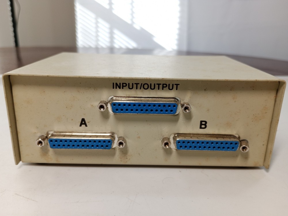 Vintage Manual Data Switch in original packaging not tested