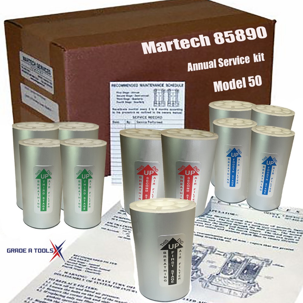 Martech Model 50 Filter kit - 85890 Annual Service Kit