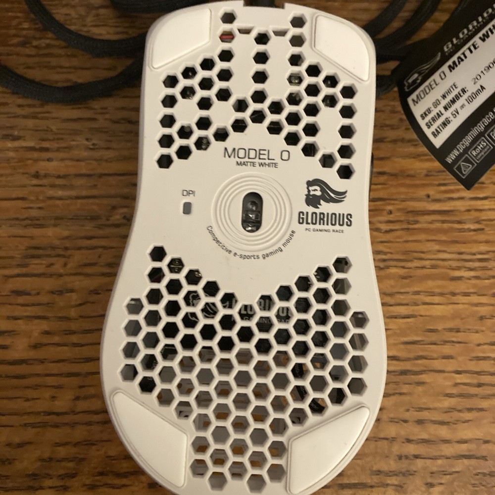 Glorious Model O Wired Pc Gaming Mouse White Go White