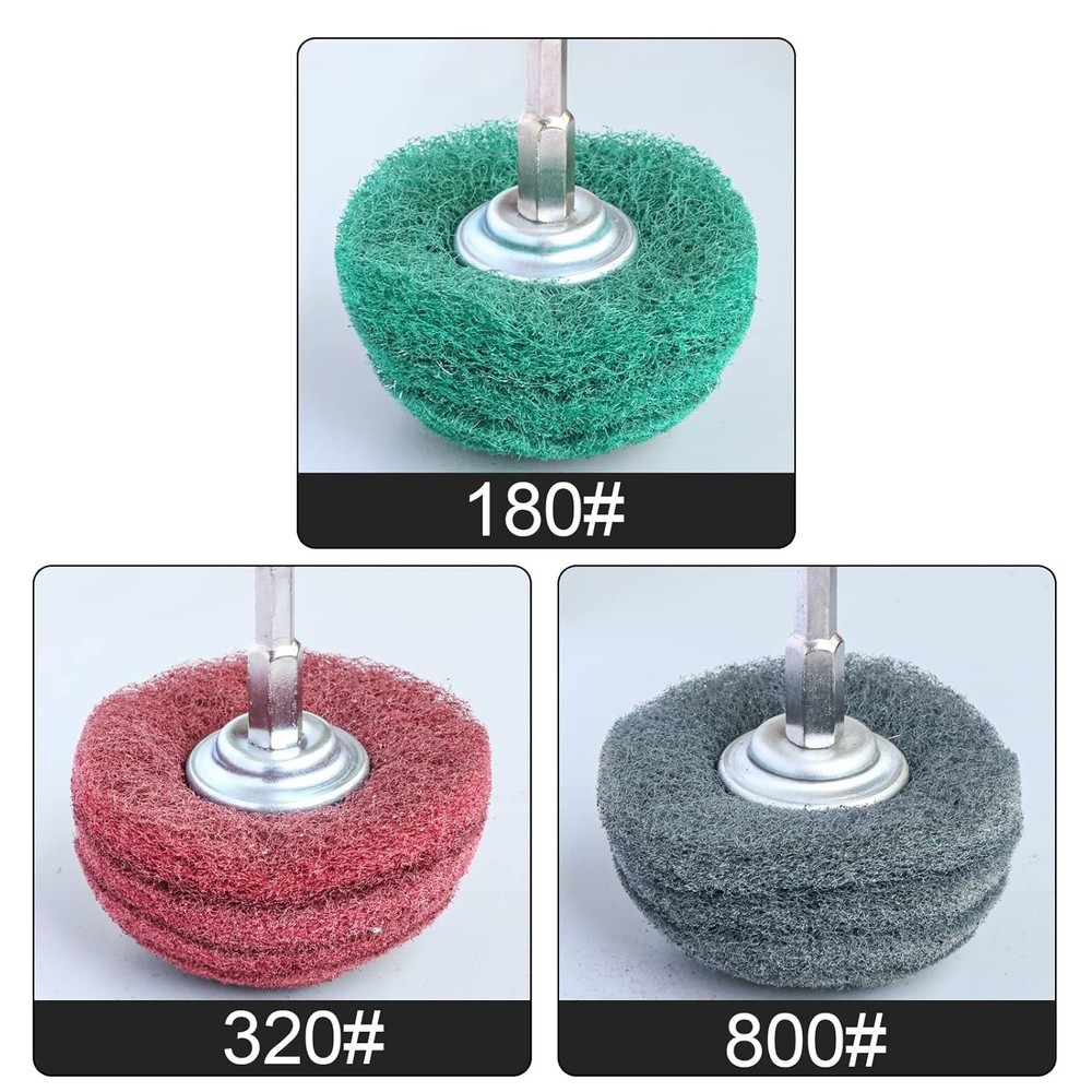 Self-Sharpening 6PCS Buffing Wheel Set for Effortless Rust Removal & Polishing