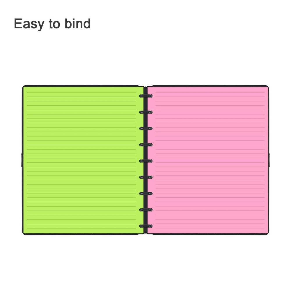 9 Disc Lined Refills for Happy Planner, 110 Gsm Color 100 Sheets,