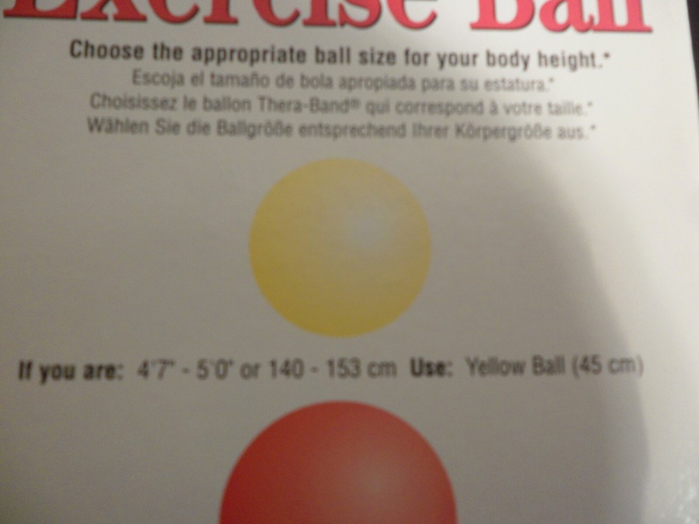 Thera-Band Exercise Ball 45 Cm Yellow