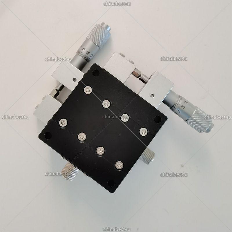 LY60 60*60mm XY Axis Manual Trimming Displacement Platform Linear Sliding Table