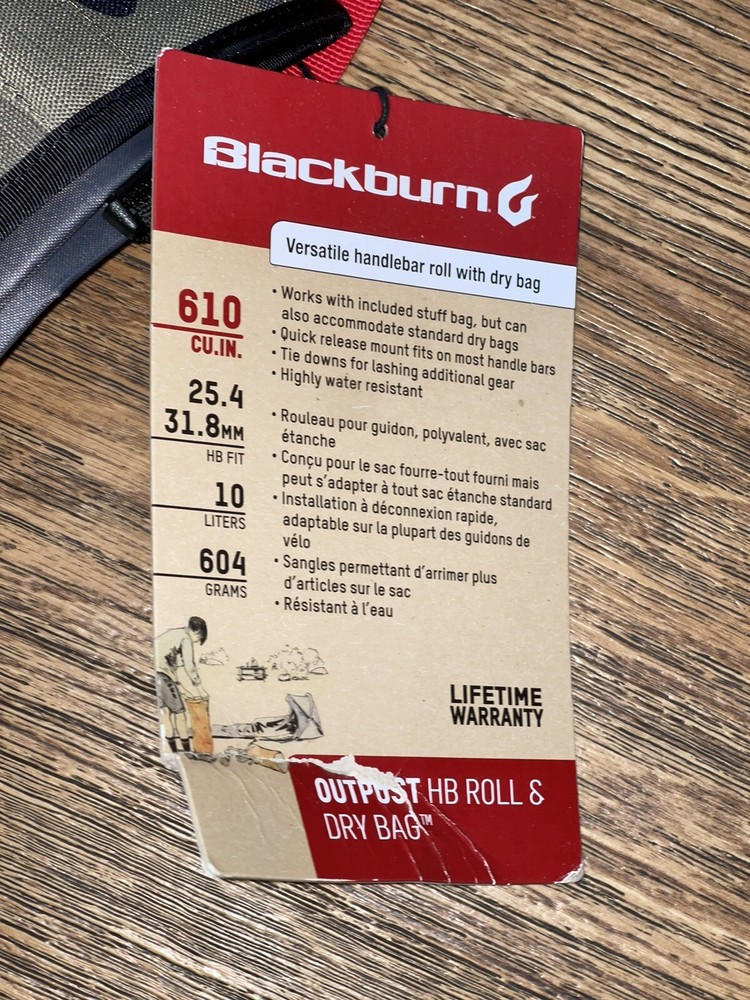 Blackburn Outpost HB Roll & Dry Bag Black No Size