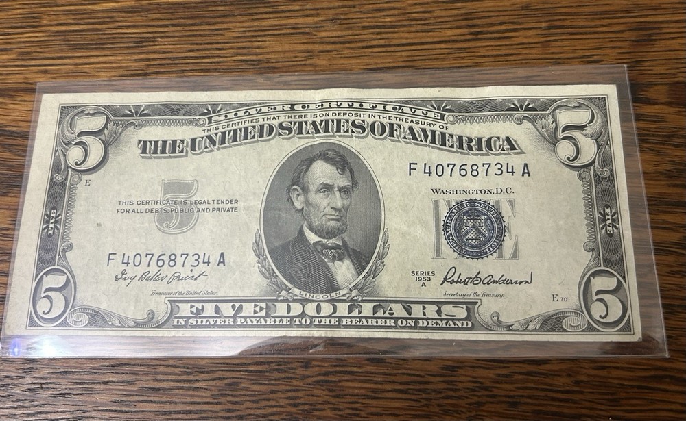 1928 & 1953 Five Dollar Bill