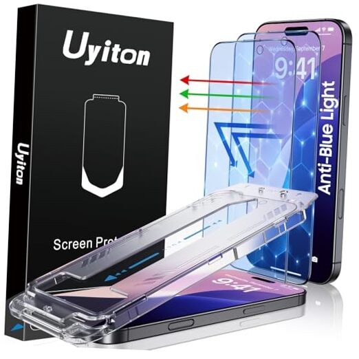 Compatible with Screen Protector (Anti-Blue Light) iPhone 16 Clear(Blue Light)