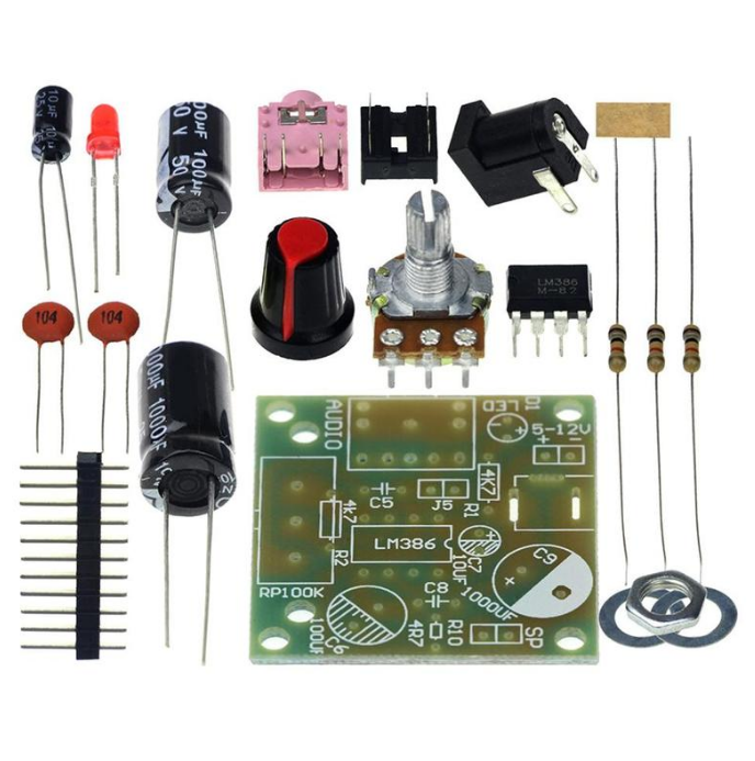 DIY Kit LM386 Super Mini Audio Amplifier DIY Kit Amplificador Module Board 3-12V