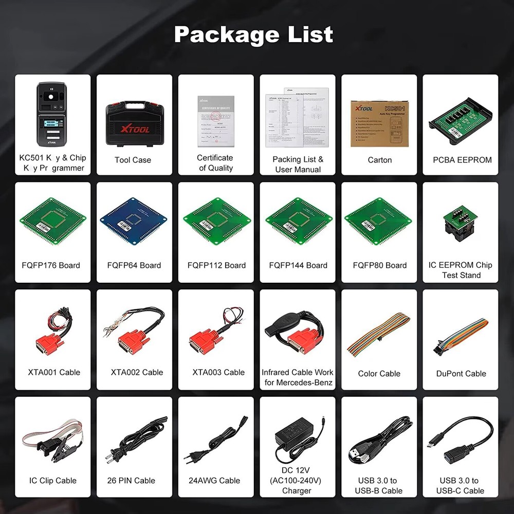XTOOL KC501 IMM0 Reset Tool Use for IK618 X100PAD3 D9S PRO OBD2 Diagnostic Tool