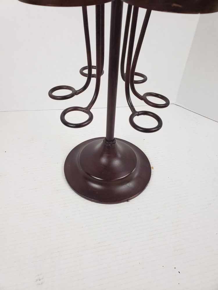 Six Bottle Cast Iron Wine Rack 21" x 11"