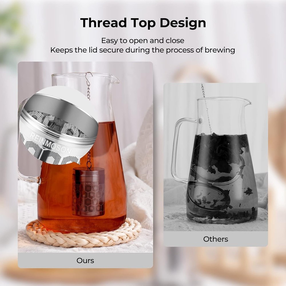 Dishwasher Safe Extra Fine Tea Strainer - 304 Stainless Steel Design