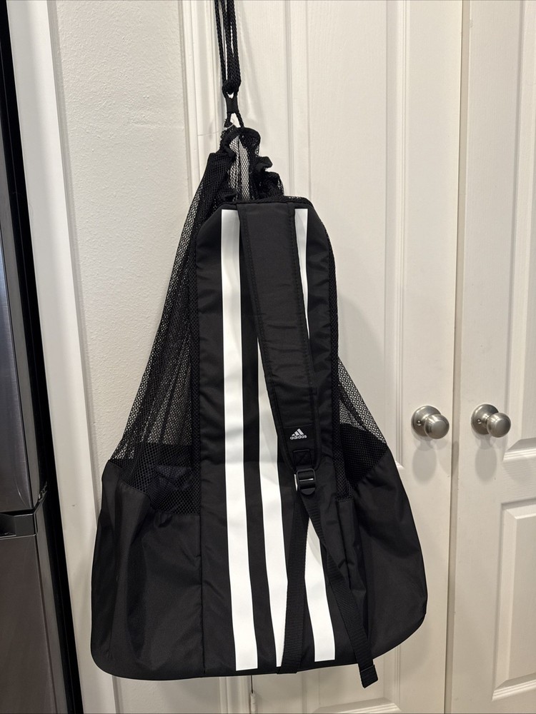 🏐🏀🎾Adidas Stadium Ball Bag Black White ⚽️🏈🥎