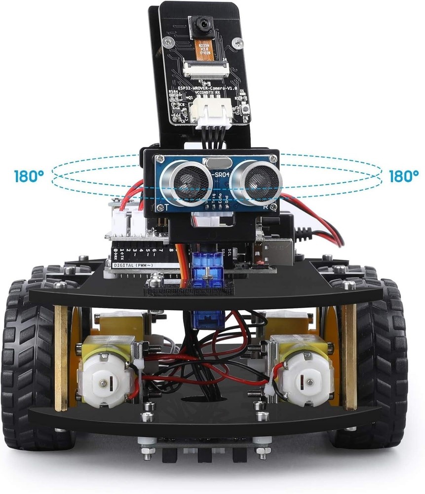 Complete UNO Smart Robot Car Kit - 24 Modules, Ages 8-16 STEM Education Tool