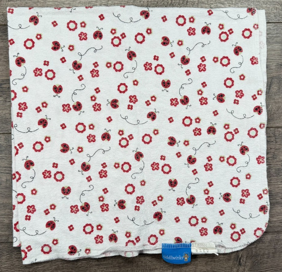 Baby Tiddliwinks Red Ladybug Receiving Blanket