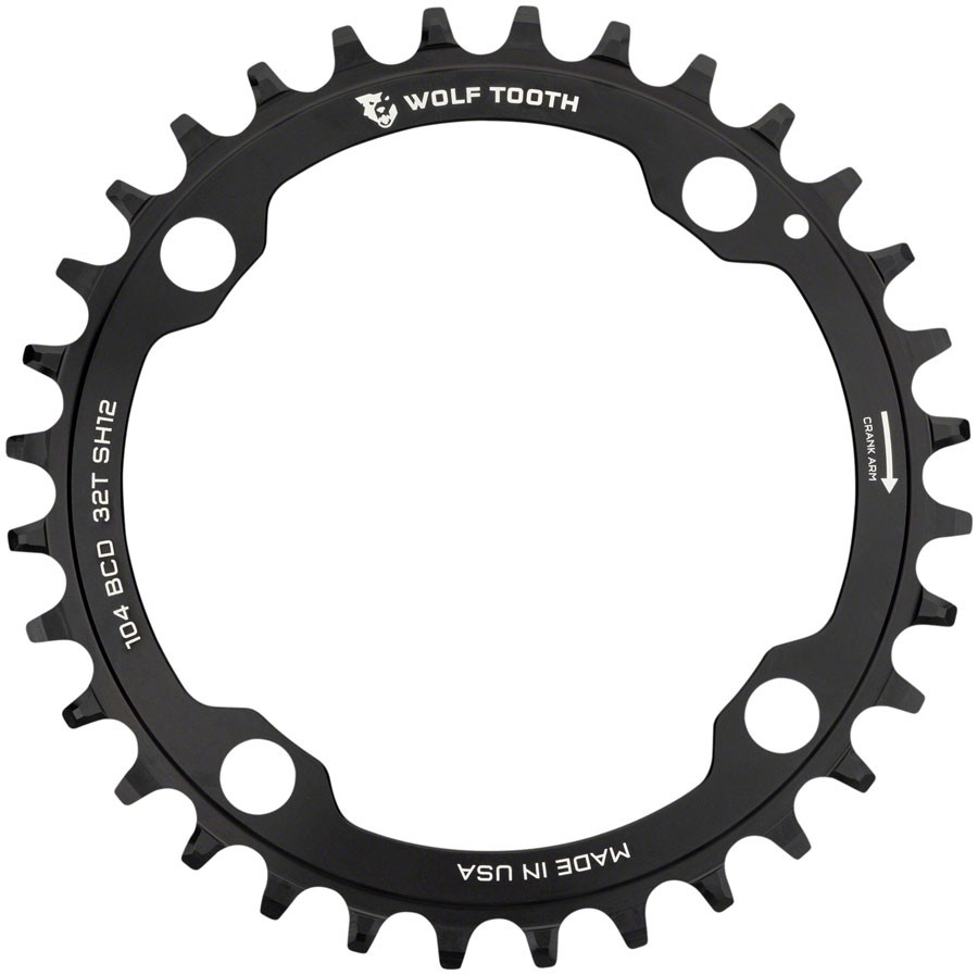 104 BCD Hyperglide+ Chainrings - Wolf Tooth 104 BCD Chainring - 34t, 104 BCD,