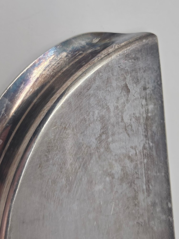 Vintage H.S. Co Silverplate Crumb Tray Set Monogram Engraved Handle Scraper