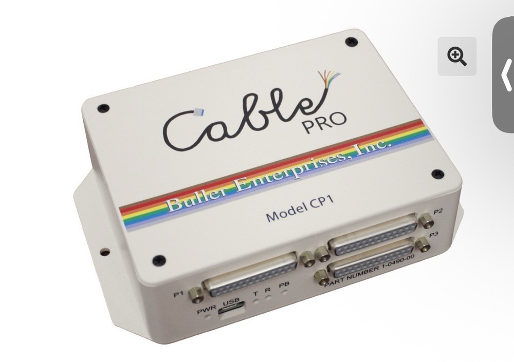 Bullet Ent Cable Pro CP1 computer controlled continuity testing.