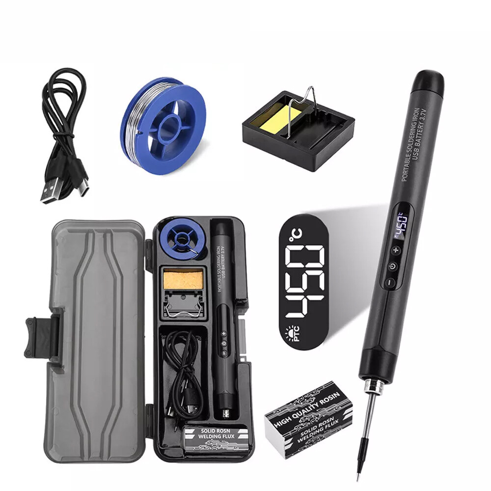 Type-C Wireless Welding Tool Digital Electric Soldering Iron Kits Rechargeable