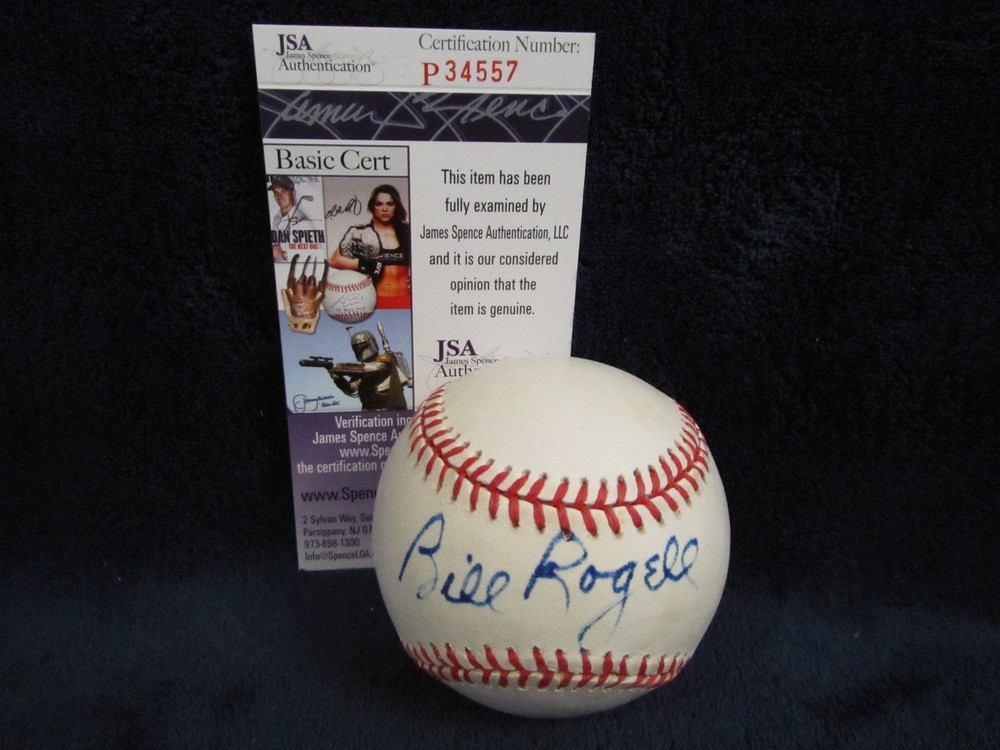 Bill Rogell (D 2003) Autographed OAL (Brown) Baseball – JSA Cert