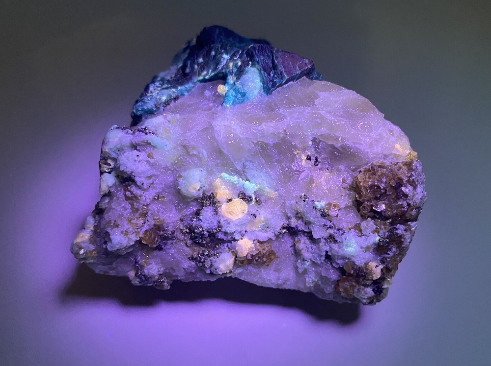 Afghanite crystal With Calcite And Pyrite