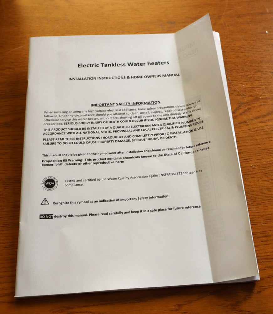 Rheem RTEX-24 Tankless Electric Water Heater