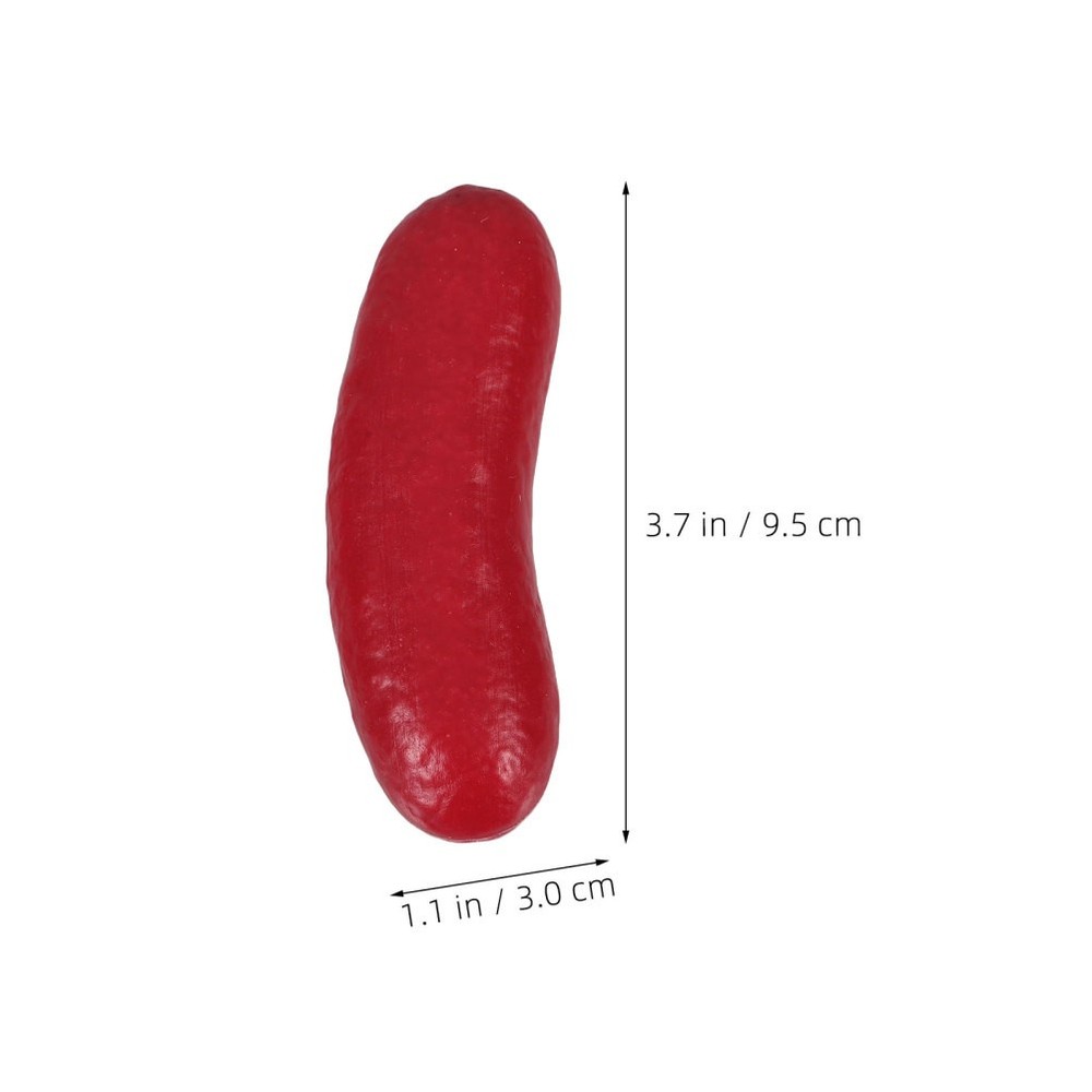 20 Pcs Plastic Artificial Food Props Realistic Sausage Simulation Display Decor