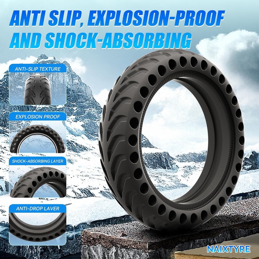 8.5x2 '' inchs Solid Tires for Electric Scooters,This Solid Tire is compatible w