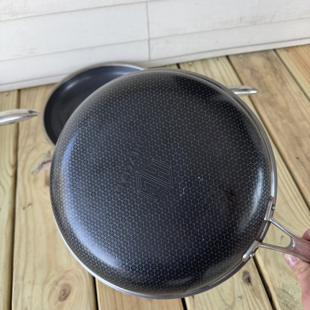 Hexclad Hybrid Cookware 8 Piece Set Preowned Great Condition