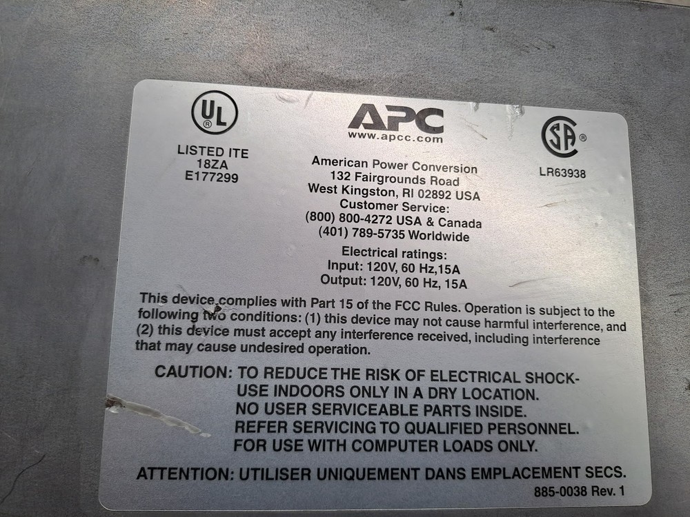 APC MASTER SWITCH NETWORK POWER CONTROLLER AP9210