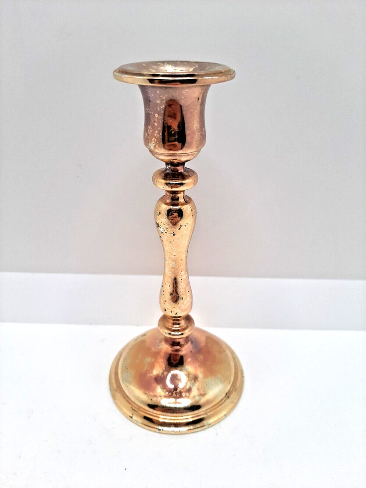 WMF Candlestick Silverplated Gold Colored 12 Cm Rare