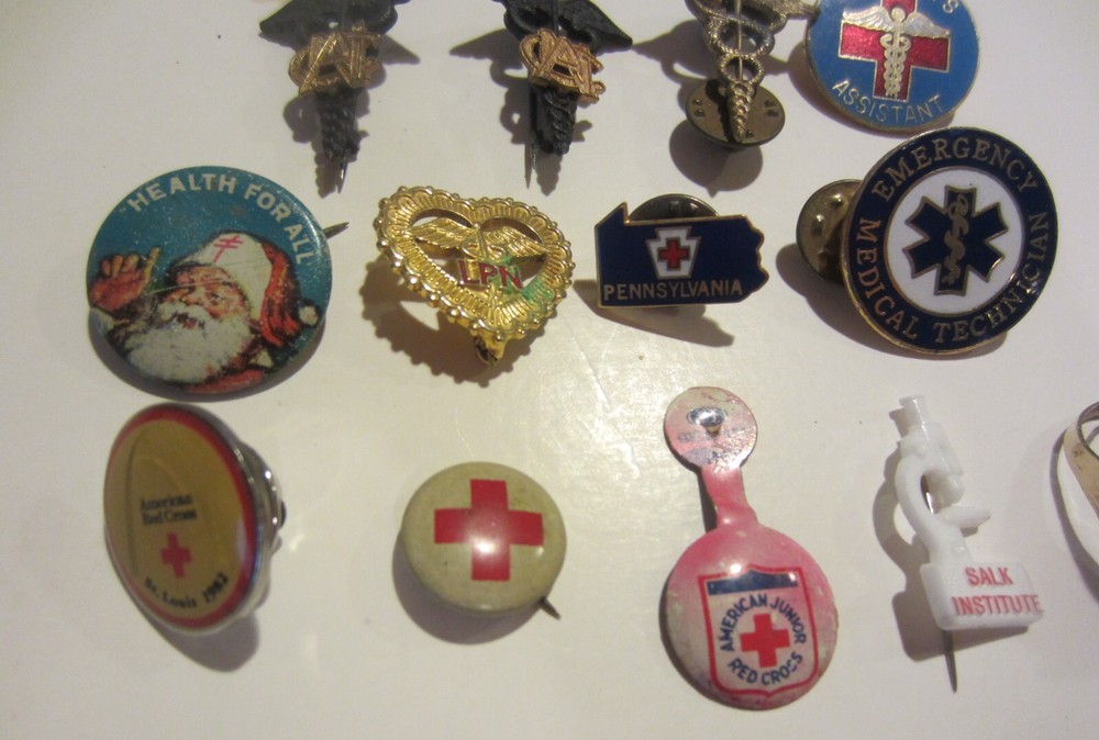 Vintage medical pin / pin backs