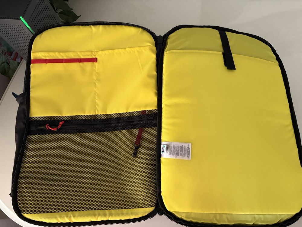 Topo Designs Global Travel Backpack - Commuter Work Trip Backpack Navy/Sahara