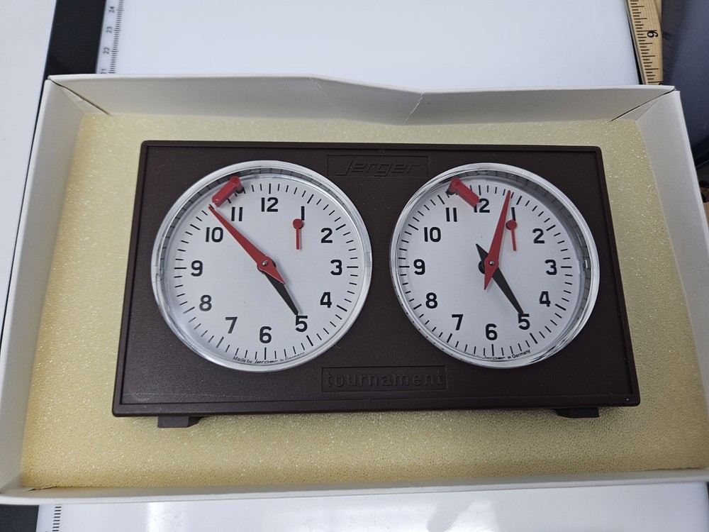 Vintage Jerger Chess Timer, In Box Unused